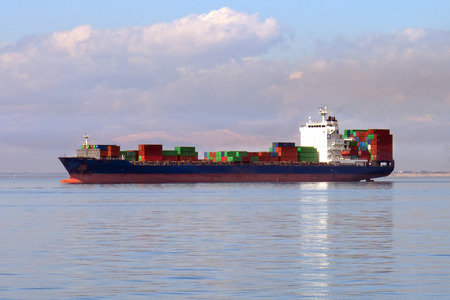 Cargo ship at the port