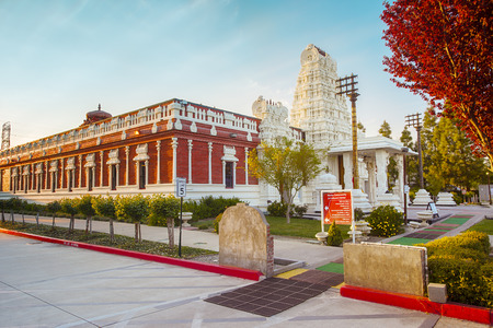 Shiva Vishnu Temple in Livermore. The Hindu Trinity consists of Brahma the Creator, Vishnu the Sustainer and Shiva the Destroyer. As in a human being, these three can be considered to be the Mind, Soul and Spirit of the Universe respectivelyのeditorial素材