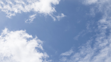 Blue Sky and Cloud in 16:9 Ratio for Business Background having open copy space for your text,...
