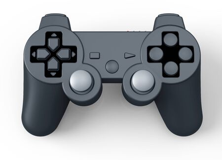 game controller for console isolated on white.