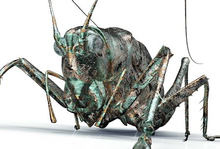 digital safety concept electronic computer bug isolated, 3D illustrationの写真素材