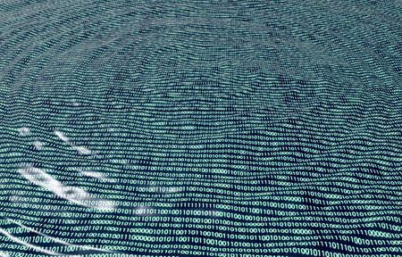 concept of data pool an ocean of information, 3d illustrationの写真素材