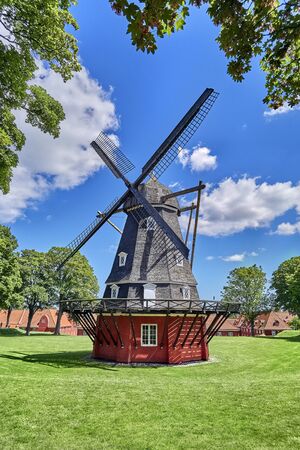 Copenhagen, Denmark, 22-05-2019.Historical windmill in Copenhagen, Denmark.の写真素材