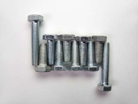 Bolts, ladder layout, intersecting threadsの写真素材