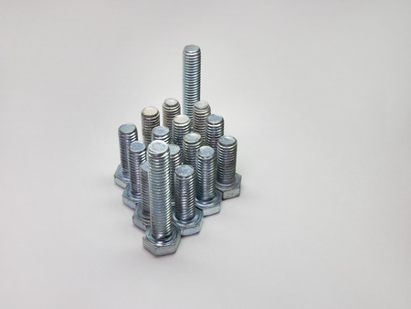The bolts, that are combined in the shape of rhombの写真素材