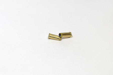 shot sleeve nail gun. expended powder cartridge