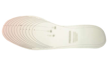 size templates for cut-to-fit insoles of the desired size according to pattern