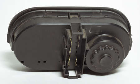 headlight position control module back side with connecting block padの写真素材