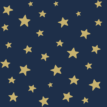 Cute scattered stars patternのイラスト素材