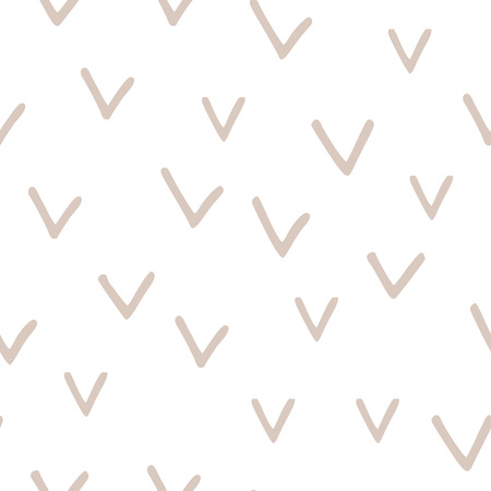 Seamless abstract vector pattern with check mark on white backgroundの写真素材