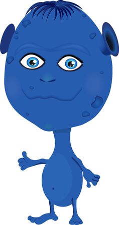 Cartoon Character benign alienのイラスト素材