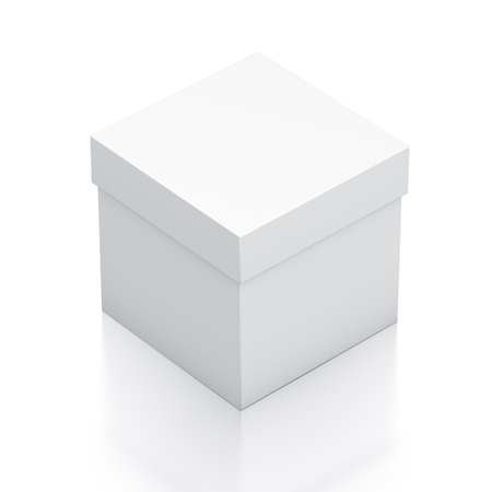 White box. High resolution 3D illustration の写真素材