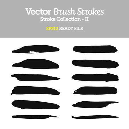 Vector Brush Strokes Collectionのイラスト素材