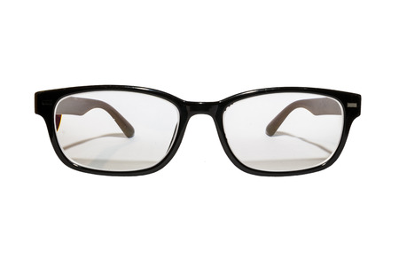 isolated white background of glasses