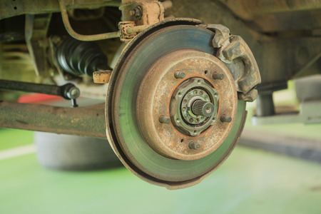 Disc Brake under The carの写真素材