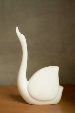 Swan or Cygnus olor ceramicの写真素材