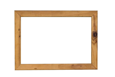 Blank picture wood frameの写真素材