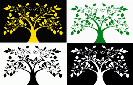 graphic treesの写真素材