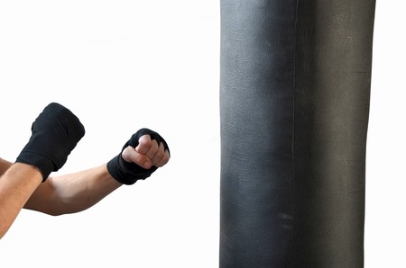 Punching in to the boxing bag