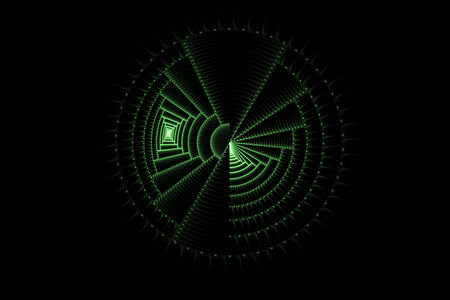 Green modern virtual technology circle abstract backgroundの写真素材