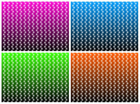Set of four backgrounds with abstract repeated patternの写真素材