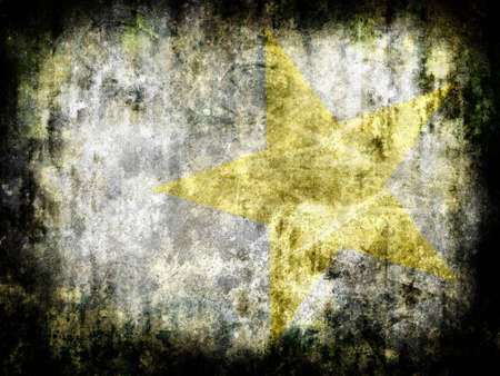 Dark abstract grungy background with boarder and starsの写真素材