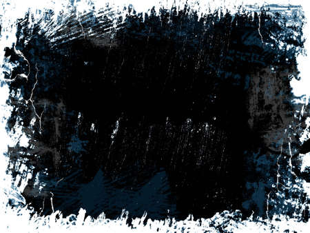 Grunge background with boarder in black white and blue coloursの写真素材
