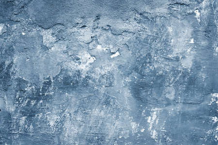 Abstract grungy textured wall in blue colourの写真素材