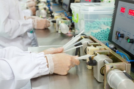 Manufacturing Hydrophilic Urinary Catheterの写真素材