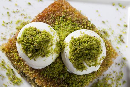 kadayif turkish dessertの写真素材
