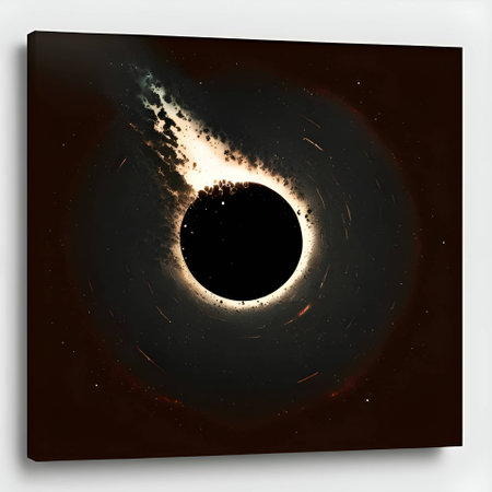 Vector illustration of a hole in black silhouette against a clean black background, capturing graceful forms.のイラスト素材