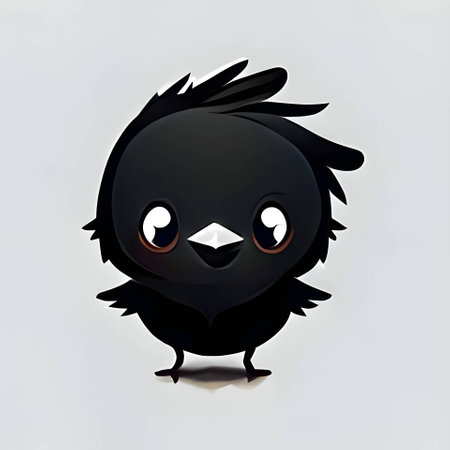 Vector illustration of a bird in black silhouette against a clean white background, capturing graceful forms.のイラスト素材