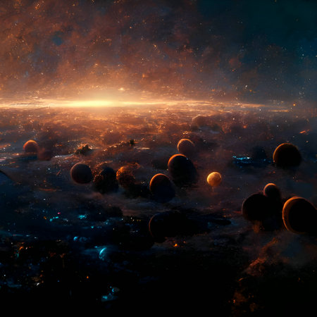 Space illustration. Space illustrationのイラスト素材