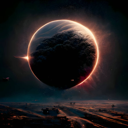 Illustration of the planet Illustration of the planetの写真素材