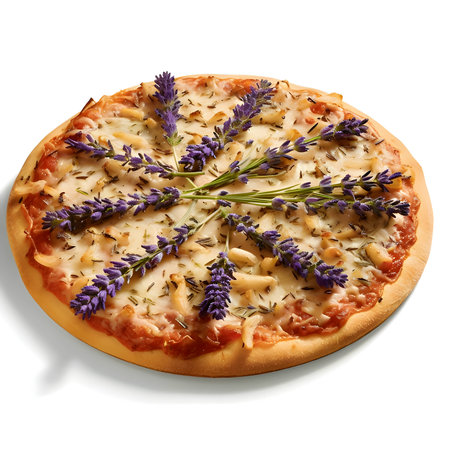 A mouth-watering pizza, isolated on a clean white background.の写真素材