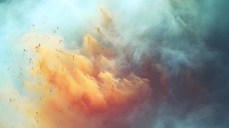 Abstract backdrop engulfed in swirling tendrils of smoke, creating a mysterious and dynamic visual...