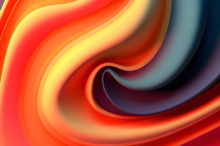 An abstract background adorned with a multitude of colorful geometric shapes, including circles and spirals, creating a lively and captivating visual composition.のイラスト素材