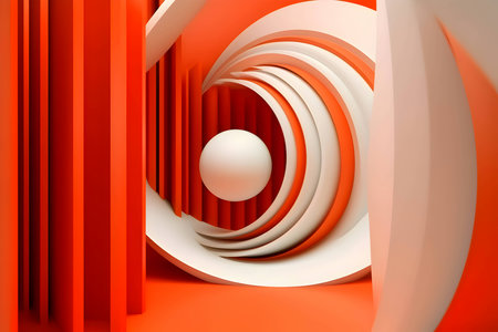 An abstract background adorned with a multitude of colorful geometric shapes, including circles and spirals, creating a lively and captivating visual composition.のイラスト素材