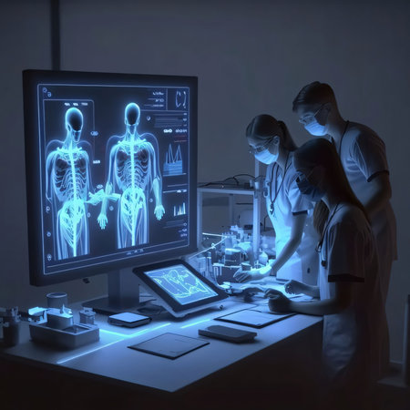 A group of doctors analyzing a medical case. March as Employee Appreciation Day. A time of...