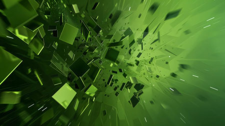 Abstract background design: 3d rendering of abstract geometric composition,digital artwork for creative graphic design.の写真素材