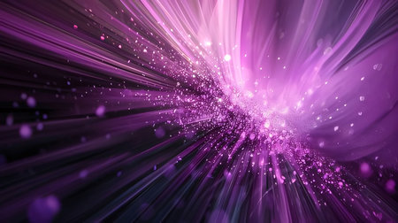 Abstract background design: abstract violet background with sparks and bokeh defocused lightsの写真素材