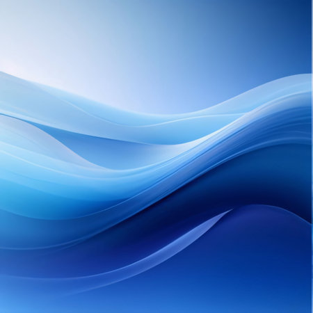 Abstract background design: abstract blue background with smooth lines, vector art illustration eps10の写真素材