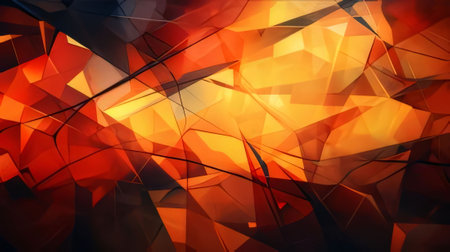 Abstract background design: Abstract 3d render of polygonal background. Futuristic technology style.の写真素材
