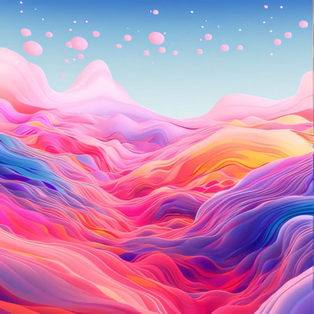 Abstract background design: Abstract background with colorful dynamic waves. Vector illustration for your design.の写真素材