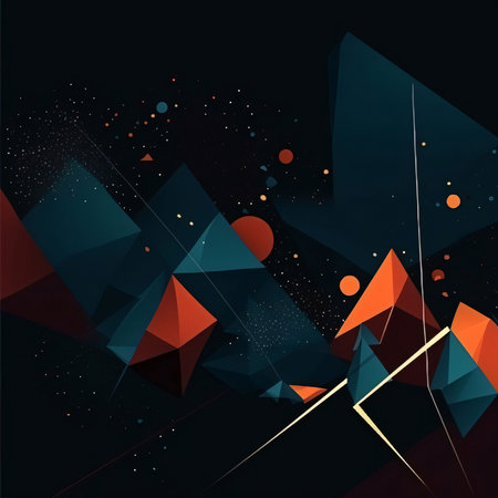 Abstract background design: Abstract geometric background with triangles and space for text. Vector...