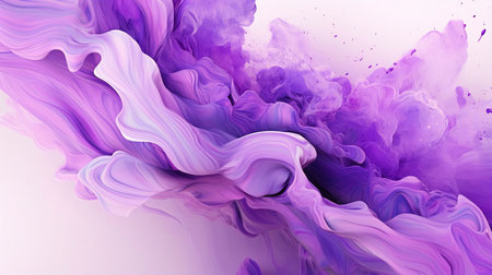 Abstract background design: abstract background with purple and violet paint splashes, digitally...