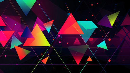 Abstract background design: Abstract geometric background with triangles. Vector illustration. Eps 10 files.の写真素材