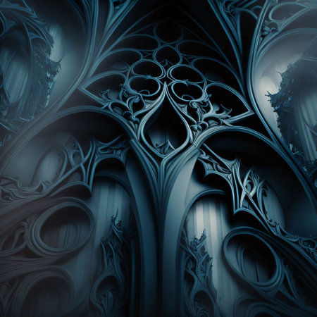 Abstract background design: Abstract fractal. Fractal art background for creative design. Decoration for wallpaper, desktop, poster, cover booklet. Print for clothes, t-shirt. Creative illustration for designの写真素材