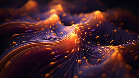Abstract background design: 3d rendering of abstract fractal shape. Creative digital design.