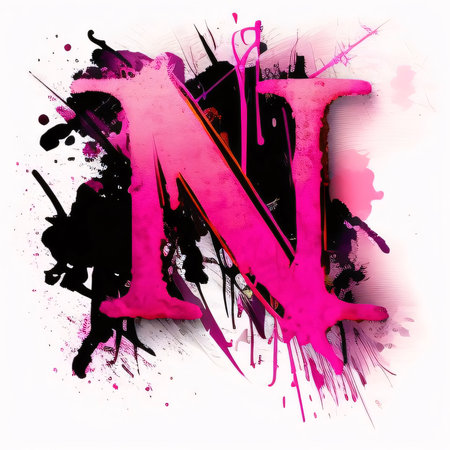 Graphic alphabet letters: Colorful Grunge Letters and Symbols as an Abstract Backgroundの写真素材